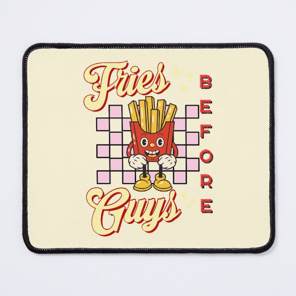Item preview, Fries before guys cute Valentine retro vintage design designed and sold by DesignsbyMona.