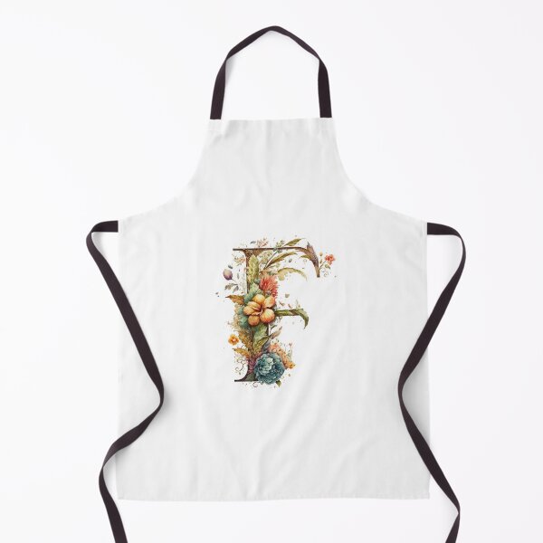 Item preview, Floral Garden Watercolor Monogram Letter F designed and sold by FloralFancy.