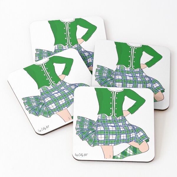 Item preview, Highland Dancer Green McKellar Tartan designed and sold by LizCaityArt.