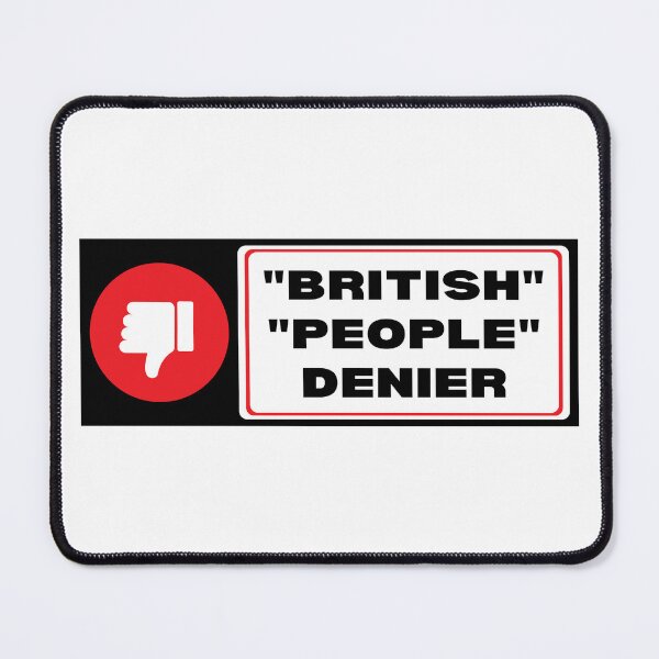 Item preview, British People Denier Bumper Sticker designed and sold by hyperfocusrach.