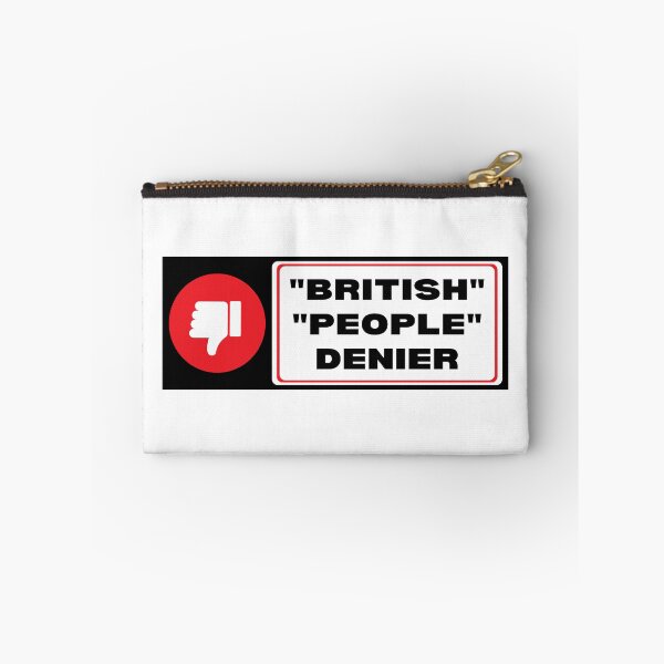 Item preview, British People Denier Bumper Sticker designed and sold by hyperfocusrach.