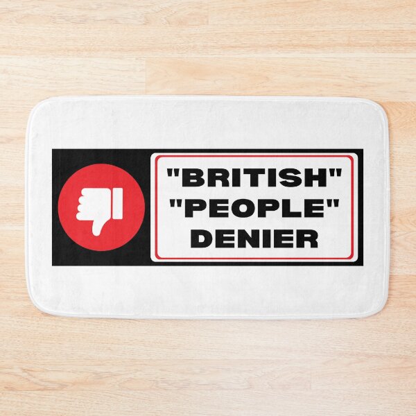 Item preview, British People Denier Bumper Sticker designed and sold by hyperfocusrach.