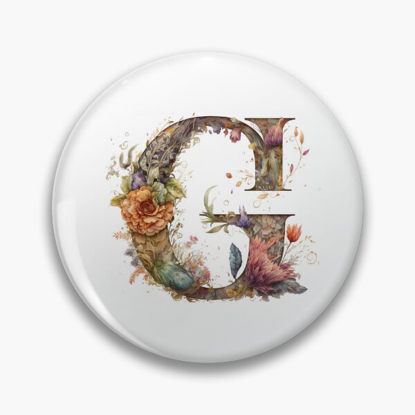 Item preview, Floral Garden Watercolor Monogram Letter G designed and sold by FloralFancy.