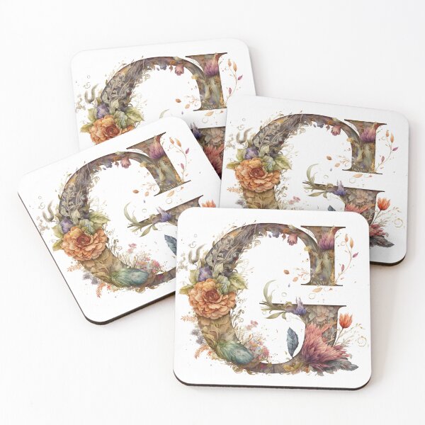 Item preview, Floral Garden Watercolor Monogram Letter G designed and sold by FloralFancy.