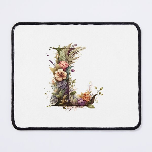 Item preview, Floral Garden Watercolor Monogram Letter L designed and sold by FloralFancy.