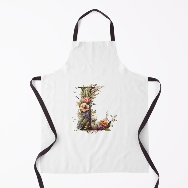 Item preview, Floral Garden Watercolor Monogram Letter L designed and sold by FloralFancy.