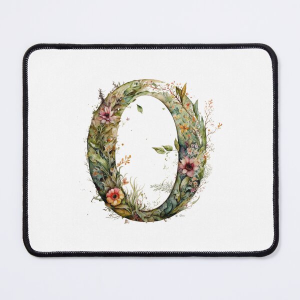 Item preview, Floral Garden Watercolor Monogram Letter O designed and sold by FloralFancy.