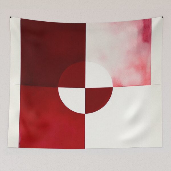 Item preview, SIGNAL SQUARED - Acrylic Wash Abstract Painting Panel Design designed and sold by speedrunner.