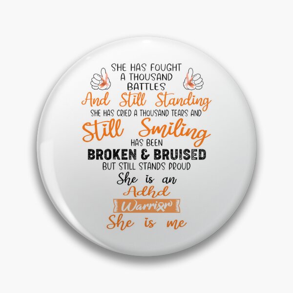 Item preview, ADHD Warrior SHE IS ME - Support ADHD Fighter Gifts designed and sold by Berriosly.