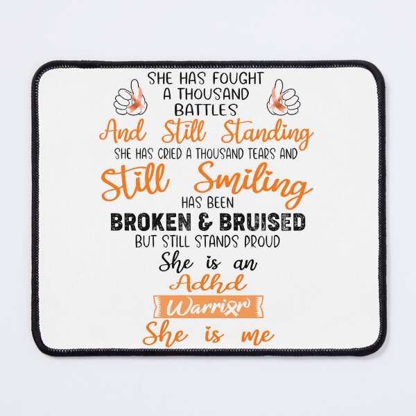 Item preview, ADHD Warrior SHE IS ME - Support ADHD Fighter Gifts designed and sold by Berriosly.