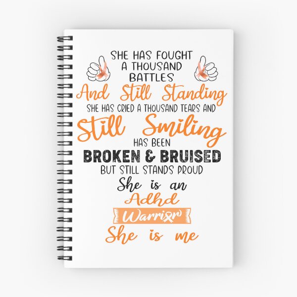 Item preview, ADHD Warrior SHE IS ME - Support ADHD Fighter Gifts designed and sold by Berriosly.