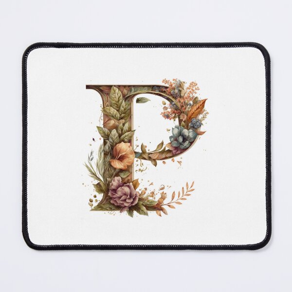 Item preview, Floral Garden Watercolor Monogram Letter P designed and sold by FloralFancy.