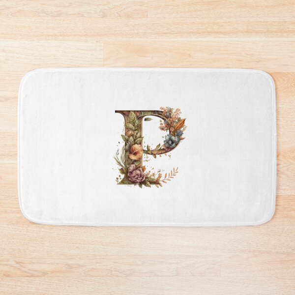 Item preview, Floral Garden Watercolor Monogram Letter P designed and sold by FloralFancy.