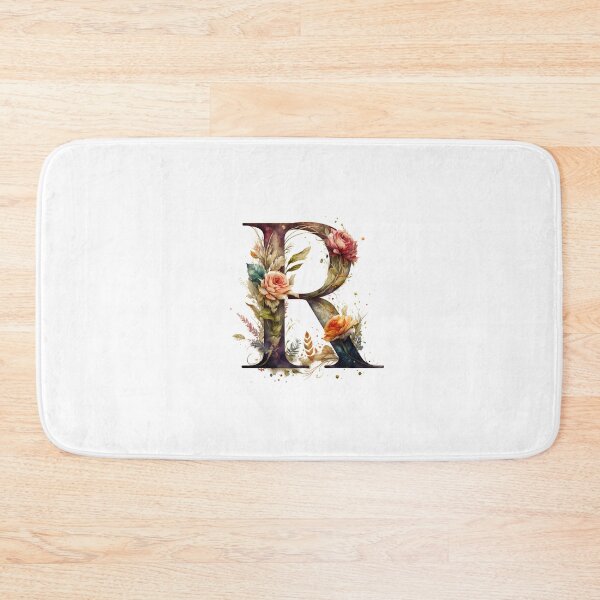 Item preview, Floral Garden Watercolor Monogram Letter R designed and sold by FloralFancy.