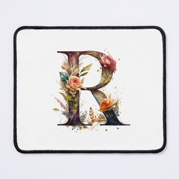 Item preview, Floral Garden Watercolor Monogram Letter R designed and sold by FloralFancy.