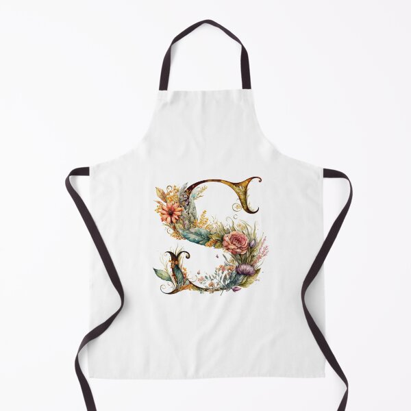 Item preview, Floral Garden Watercolor Monogram Letter S designed and sold by FloralFancy.