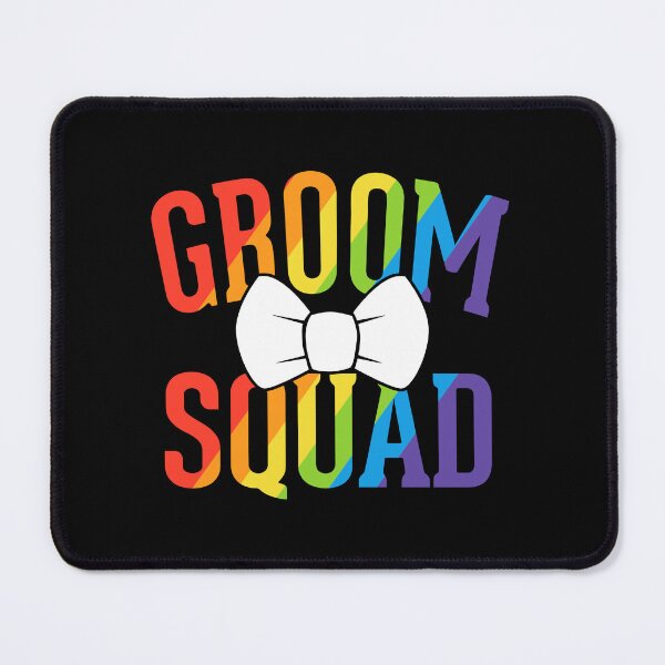 Item preview, Groom Squad LGBT Pride Gay Bachelor Wedding designed and sold by QueenOfPrint.