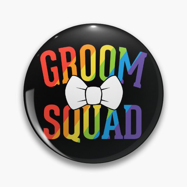 Item preview, Groom Squad LGBT Pride Gay Bachelor Wedding designed and sold by QueenOfPrint.