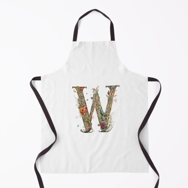 Item preview, Floral Garden Watercolor Monogram Letter W designed and sold by FloralFancy.