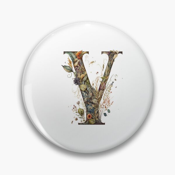 Item preview, Floral Garden Watercolor Monogram Letter Y designed and sold by FloralFancy.