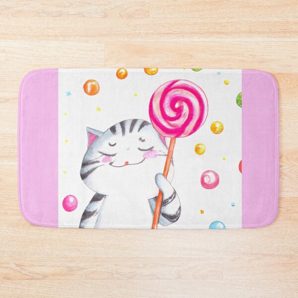 Item preview, Cat with lollipop  designed and sold by WaveDance.