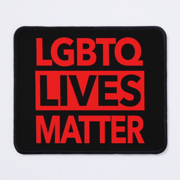 Item preview, LGBTQ Lives Matter 2.0 (RED text) designed and sold by Thelittlelord.