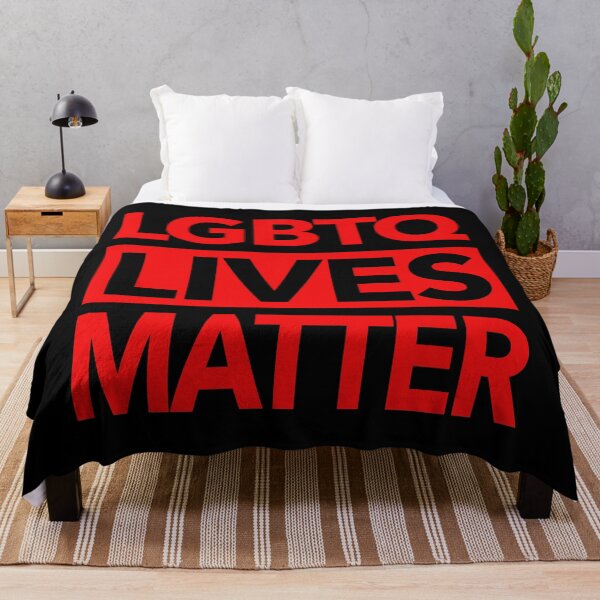 Item preview, LGBTQ Lives Matter 2.0 (RED text) designed and sold by Thelittlelord.