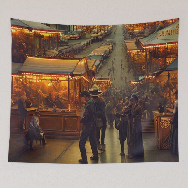 Item preview, Old Time San Francisco Digital Art designed and sold by ArtsyWishesShop.
