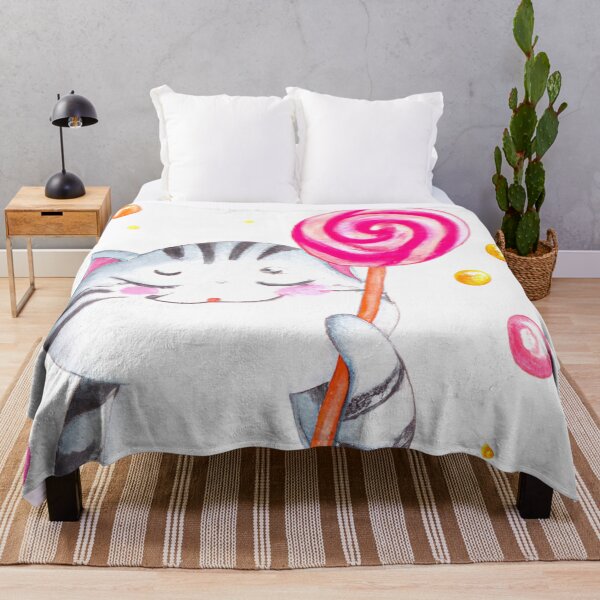 Item preview, Cat with lollipop designed and sold by WaveDance.