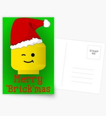 Merry Christmas Santa Minifig by Customize My Minifig Postcards
