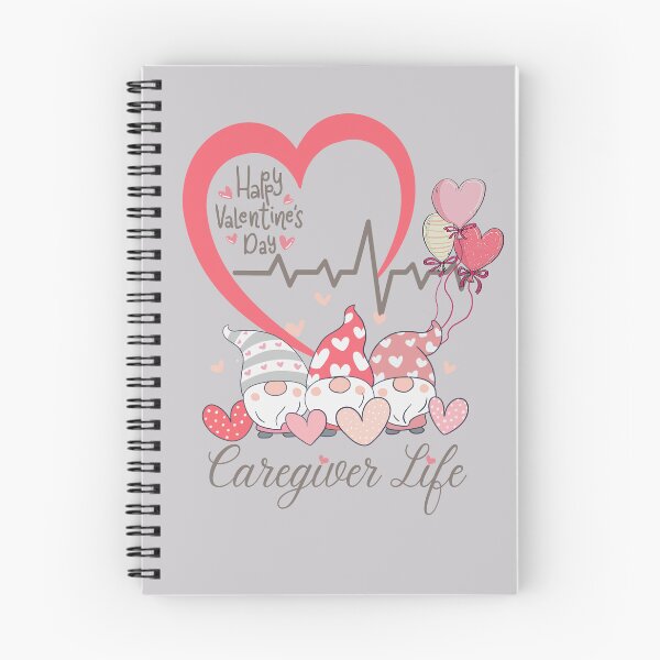 Item preview, Caregiver Life Heartline Gnome Happy Valentine's Day Design sitters, CNA, home health aide, or care givers.  designed and sold by tranquilbeach.