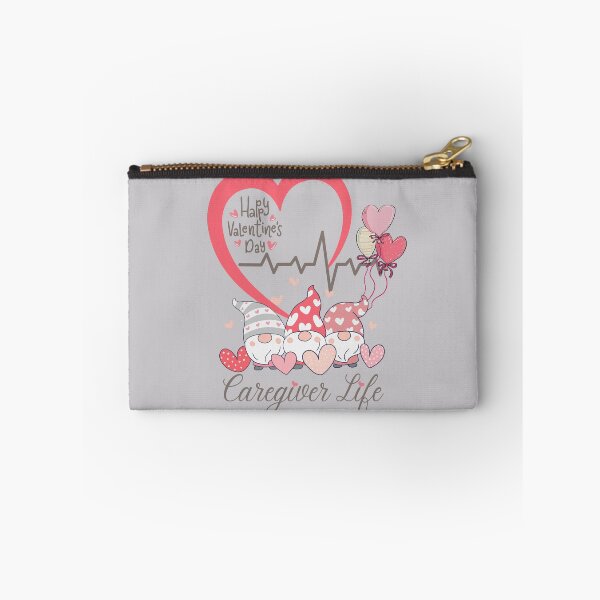 Item preview, Caregiver Life Heartline Gnome Happy Valentine's Day Design sitters, CNA, home health aide, or care givers.  designed and sold by tranquilbeach.