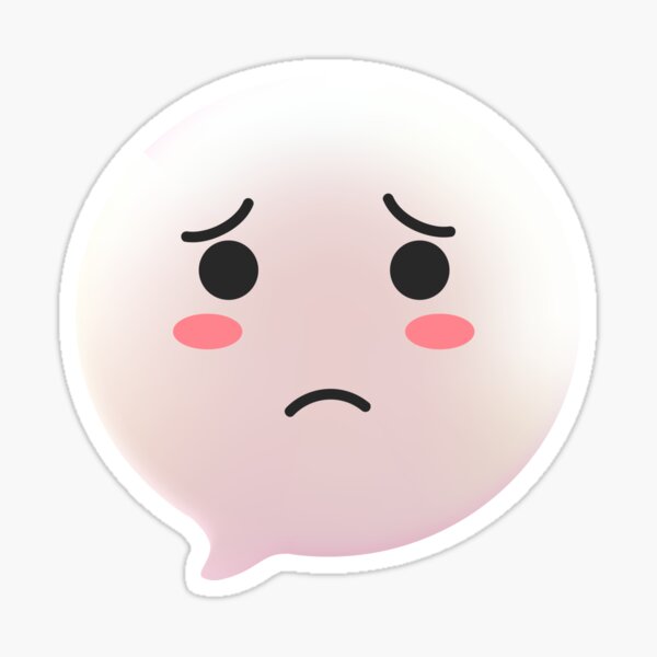 Premium Vector  Anguished face scared expression emoji negative