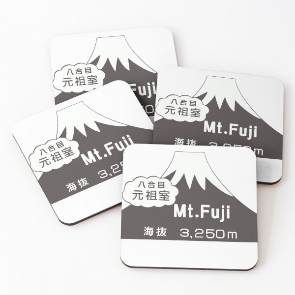 Item preview, Mt. Fuji summit sign  designed and sold by Mountain Bound Designs.