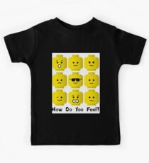 'How Do You Feel?' by Customize My Minifig Kids Tee