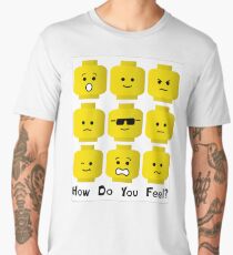'How Do You Feel?' by Customize My Minifig Men's Premium T-Shirt