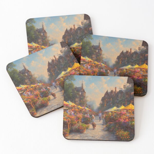 Item preview, Spring Time Farmers Market Digital Art designed and sold by ArtsyWishesShop.