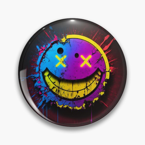 Item preview, Cyberpunk Grinning Face designed and sold by The-Fox-Hole.