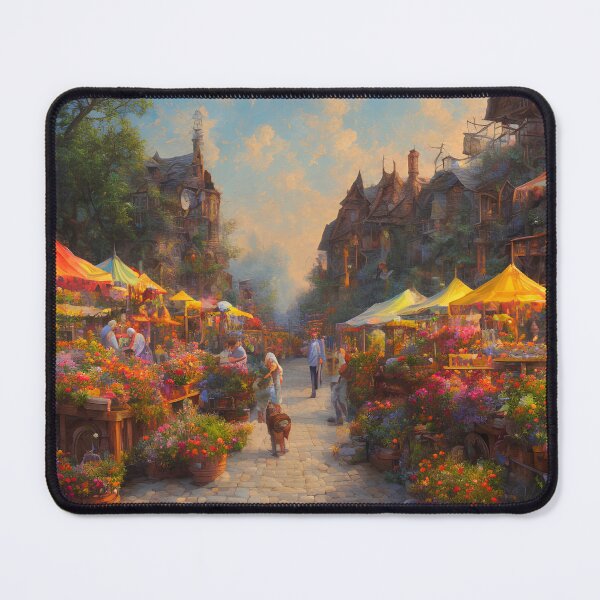 Item preview, Spring Time Farmers Market Digital Art designed and sold by ArtsyWishesShop.