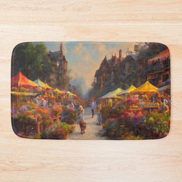 Item preview, Spring Time Farmers Market Digital Art designed and sold by ArtsyWishesShop.