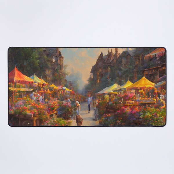 Item preview, Spring Time Farmers Market Digital Art designed and sold by ArtsyWishesShop.