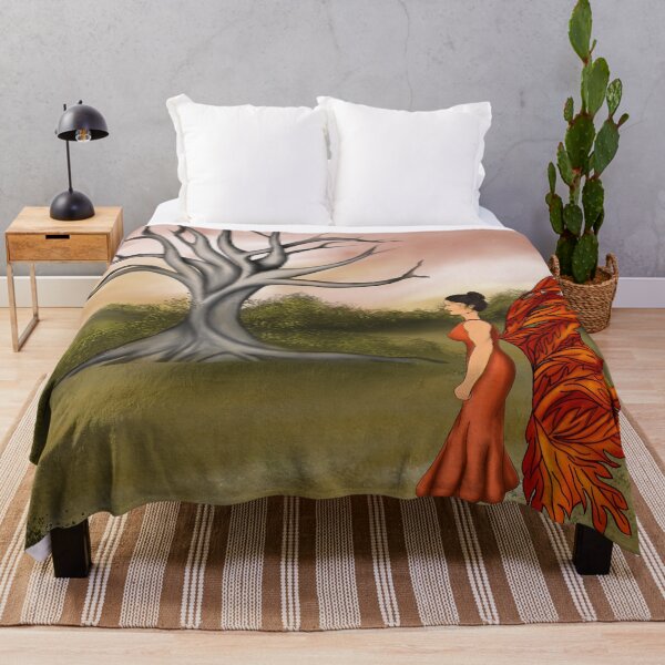 Item preview, Fire Fairy in the Fall Forest designed and sold by lezell.