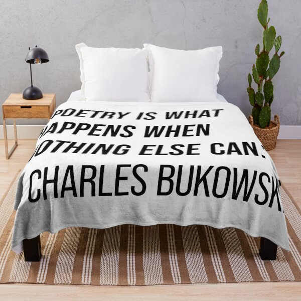 Item preview, Charles Bukowski Quote designed and sold by Texterns.