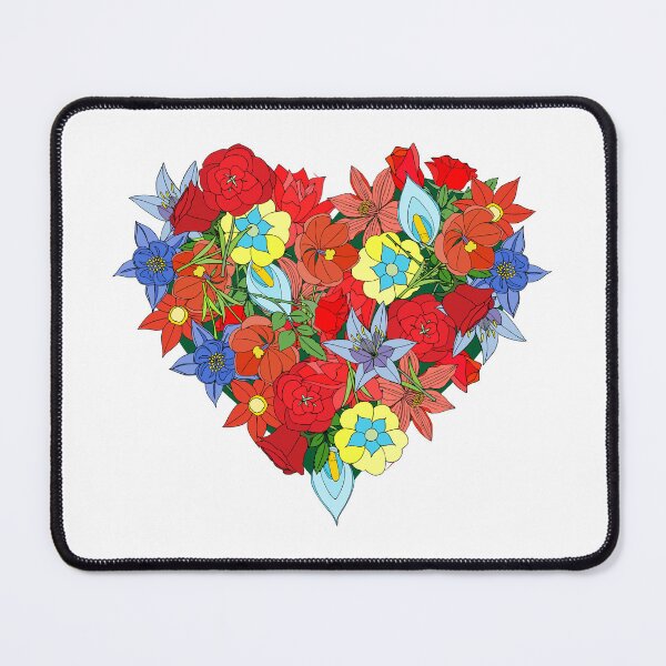 Item preview, Vibrant Floral Heart designed and sold by silviaol.