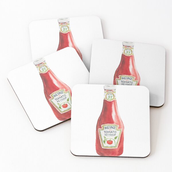 Item preview, Classic ketchup bottle watercolor designed and sold by heartofanna.