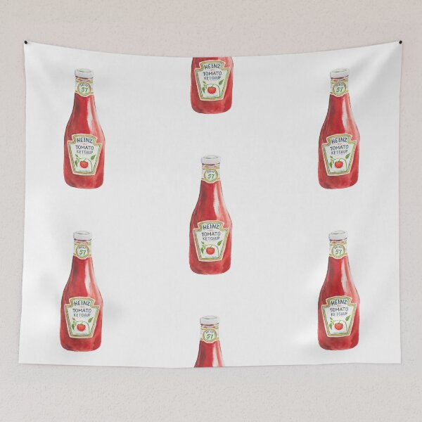 Item preview, Classic ketchup bottle watercolor designed and sold by heartofanna.