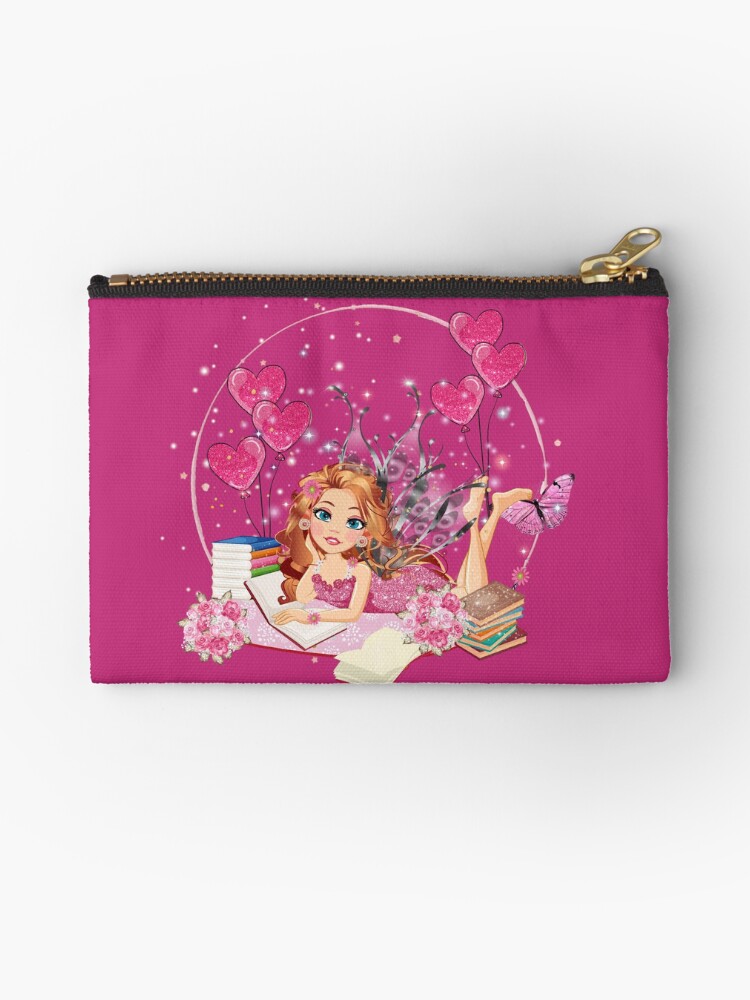 Thumbnail 1 of 4, Zipper Pouch, Felicia's Valentine's Day Dreaming Collection designed and sold by TeelieTurner.
