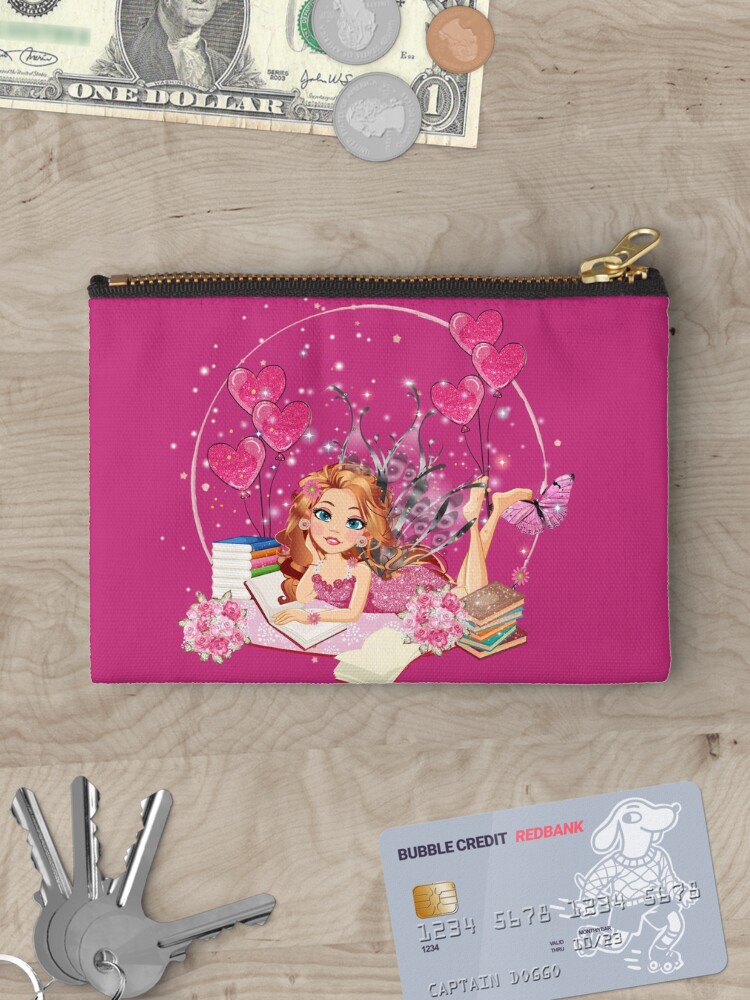 Thumbnail 3 of 4, Zipper Pouch, Felicia's Valentine's Day Dreaming Collection designed and sold by TeelieTurner.