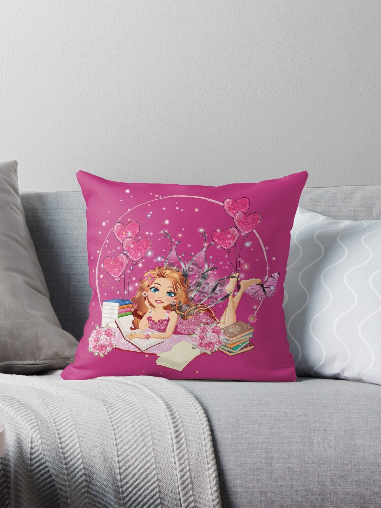 Thumbnail 1 of 4, Pillow, Felicia's Valentine's Day Dreaming Collection designed and sold by TeelieTurner.