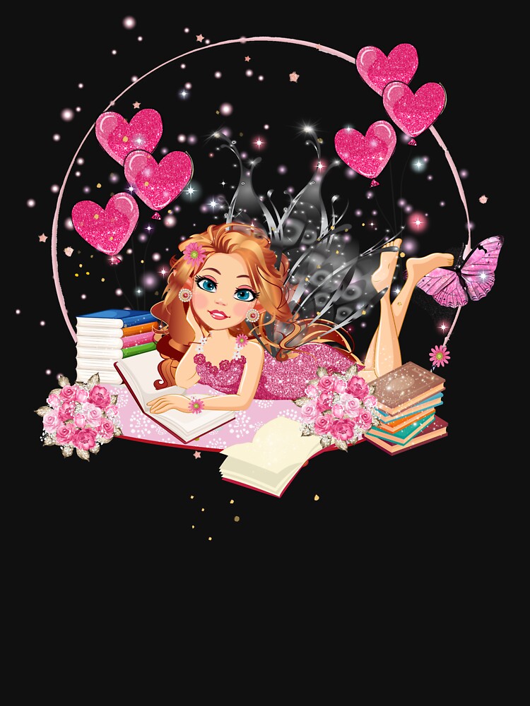 Thumbnail 3 of 3, Fitted Scoop T-Shirt, Felicia's Valentine's Day Dreaming Collection designed and sold by TeelieTurner.